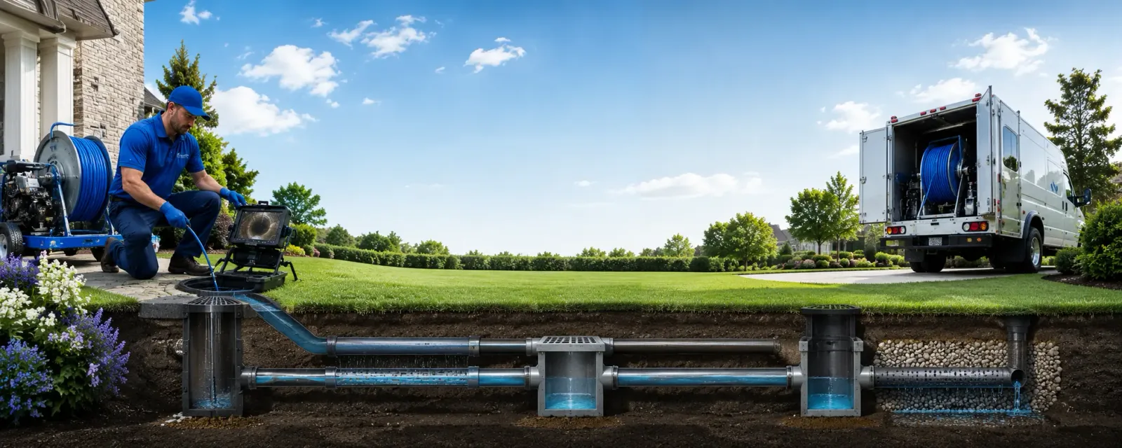 Outdoor drain cleaning information for Machipongo, VA